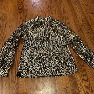 CK Bradley gold and black blouse